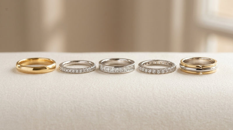 Types of Wedding Bands: Plain, Diamond, Eternity and More