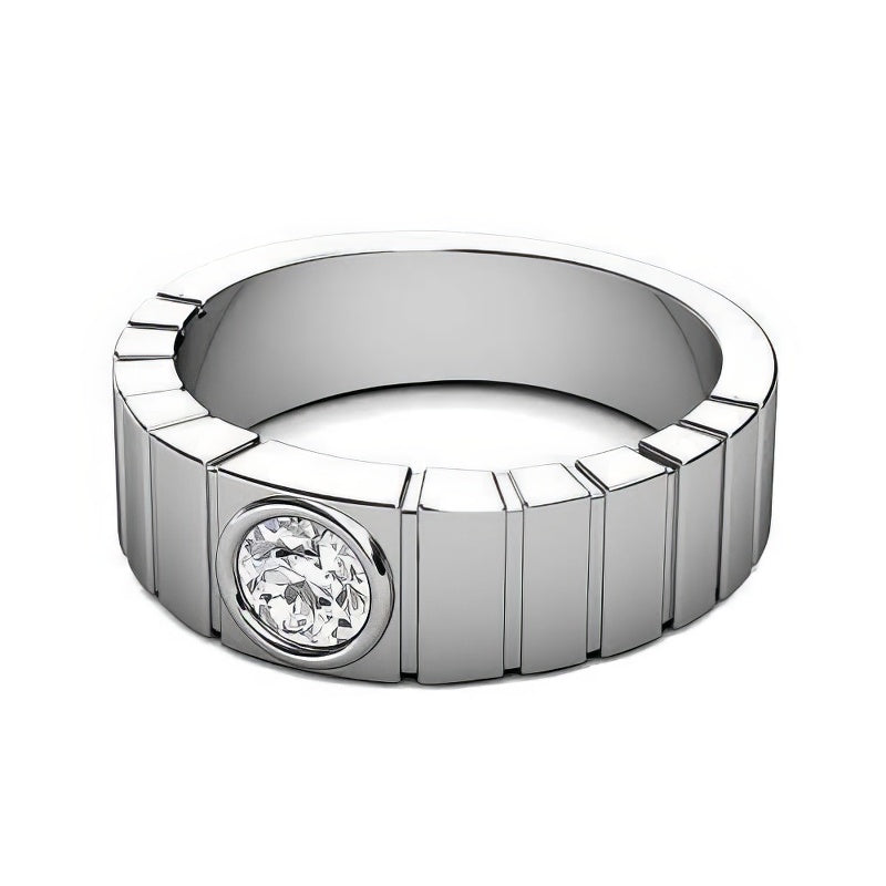 0.25 CT Round Cut Natural Diamonds - Wedding Band