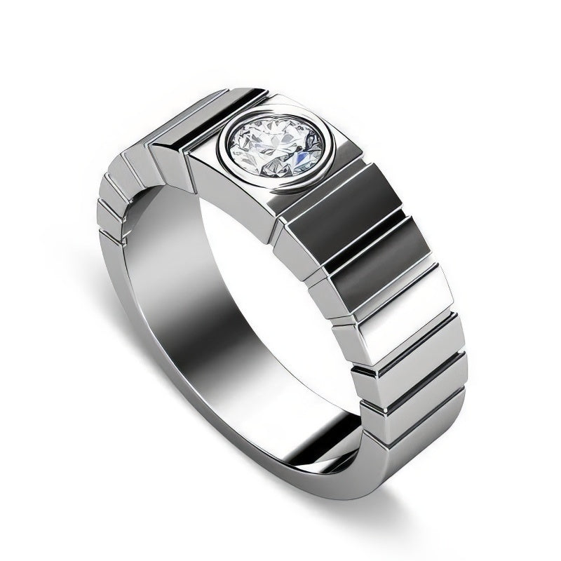 0.25 CT Round Cut Natural Diamonds - Wedding Band