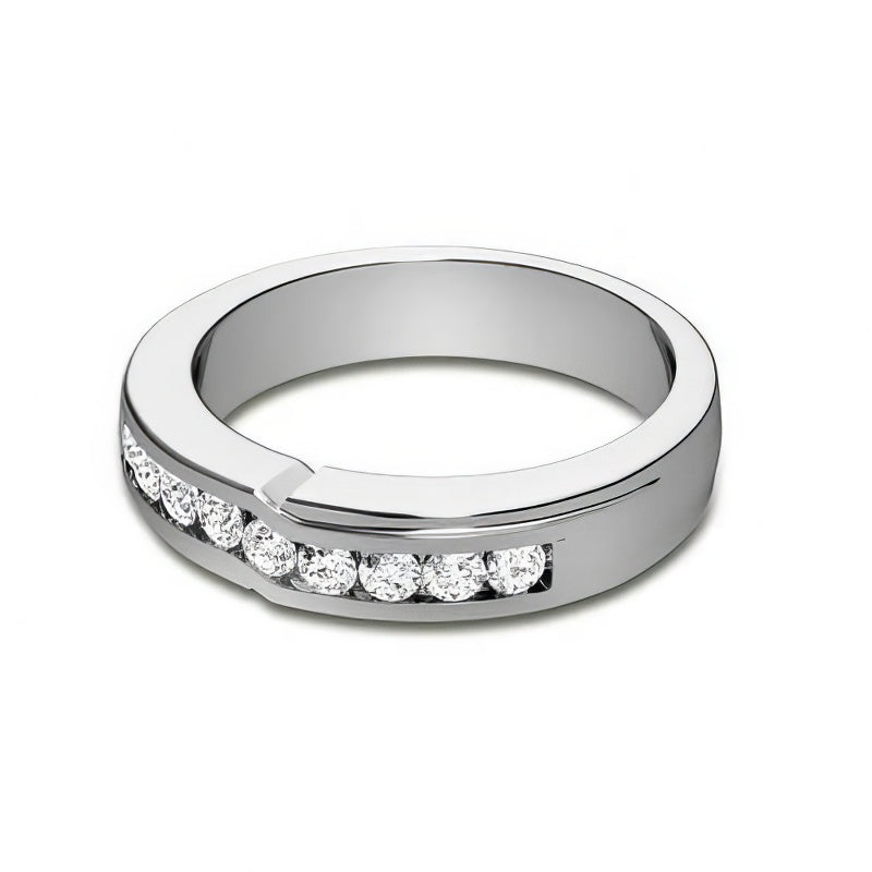 0.40 CT Round Cut Diamonds - Wedding Band