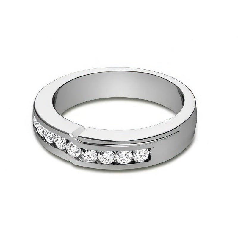 0.40 CT Round Cut Natural Diamonds - Wedding Band