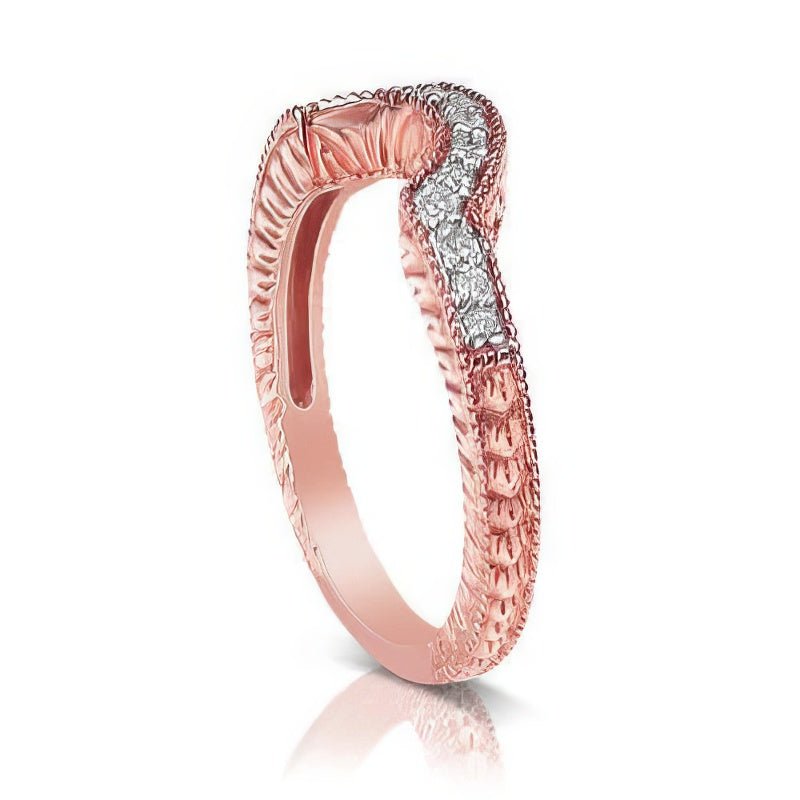 0.45 CT Round Cut Natural Diamonds - Wedding Band - Primestyle.com