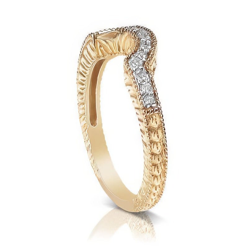 0.45 CT Round Cut Natural Diamonds - Wedding Band