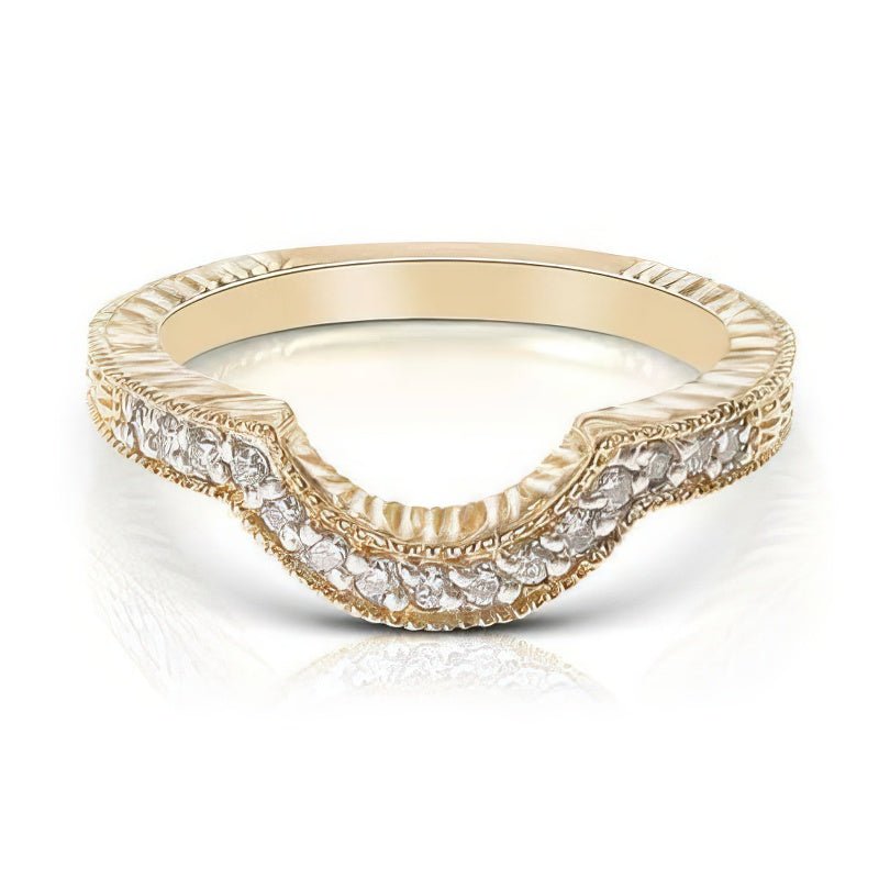 0.45 CT Round Cut Natural Diamonds - Wedding Band