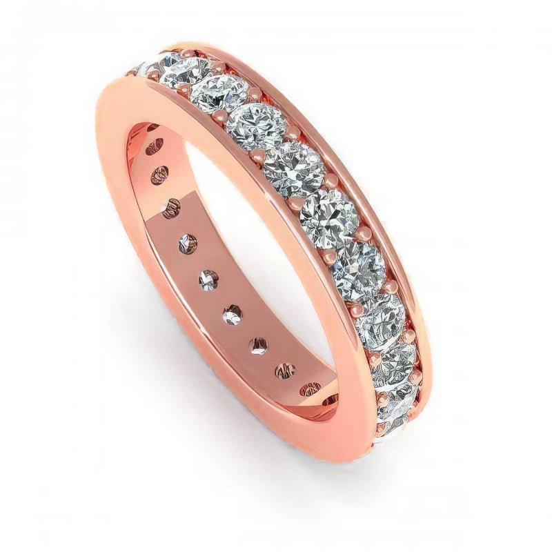 0.50-2.00 CT Round Cut Natural Diamonds - Eternity Rings