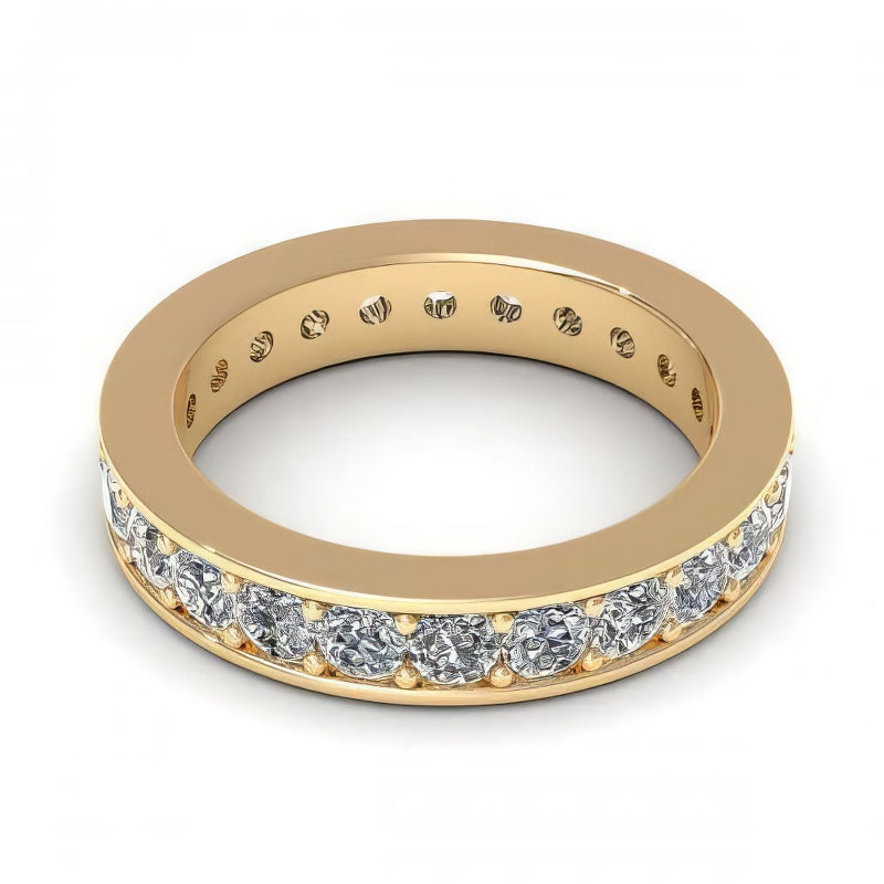 0.50-2.00 CT Round Cut Diamonds - Eternity Ring