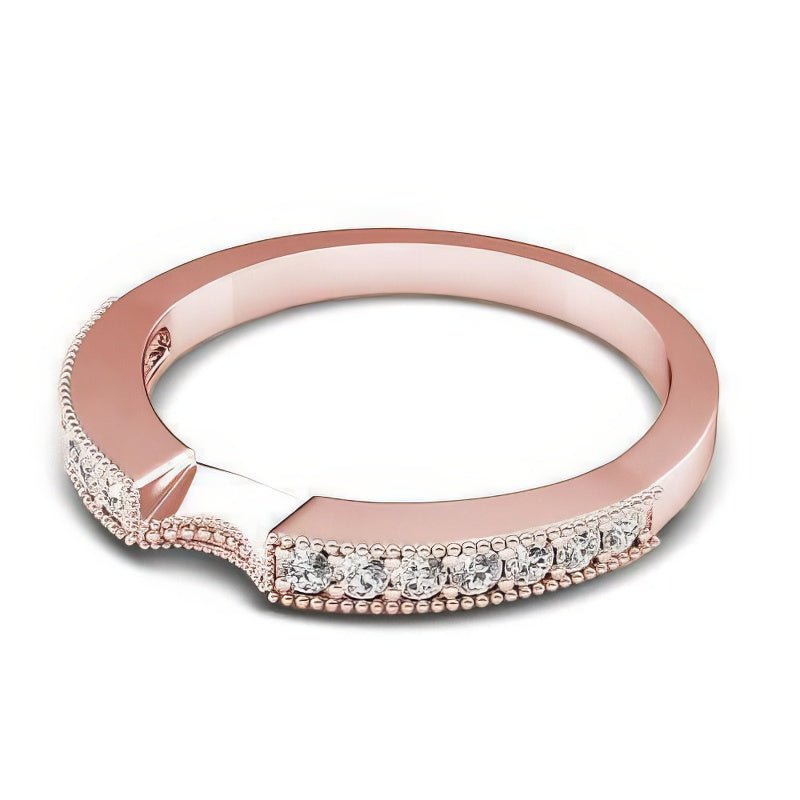 0.50 CT Round Cut Natural Diamonds - Wedding Band - Primestyle.com