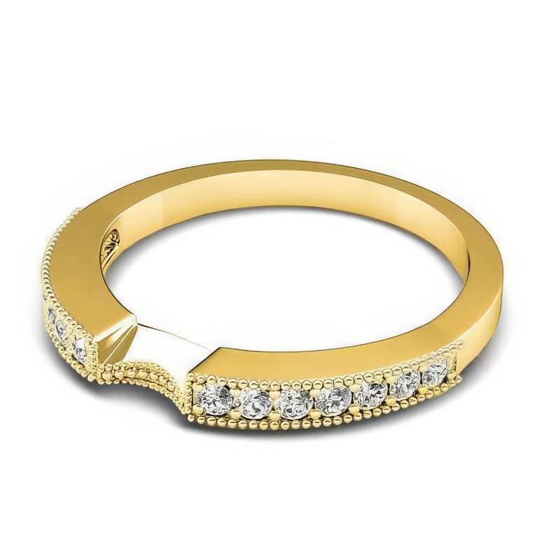 0.50 CT Round Cut Natural Diamonds - Wedding Band - Primestyle.com