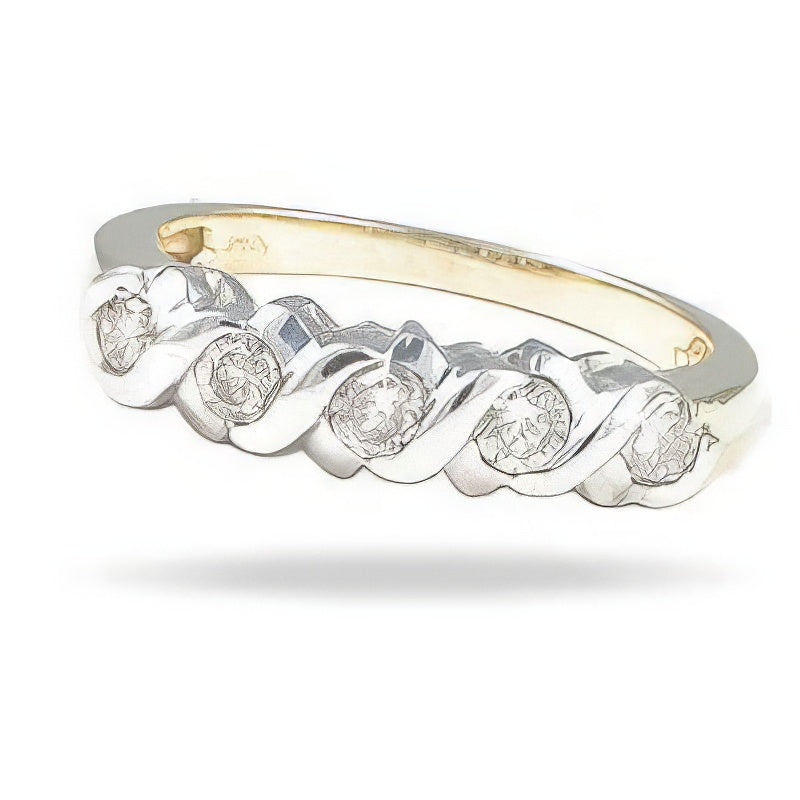 0.50 CT Round Cut Natural Diamonds - Wedding Band