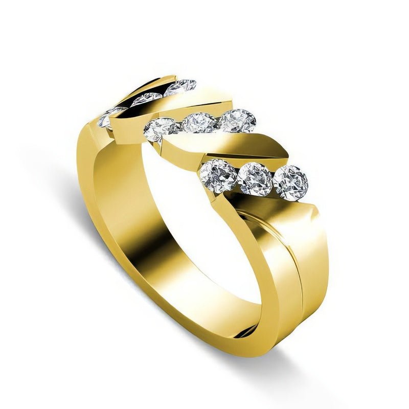 0.55 CT Round Cut Natural Diamonds - Wedding Band - Primestyle.com