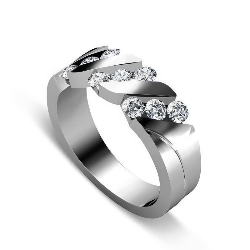 0.55 CT Round Cut Diamonds - Wedding Band