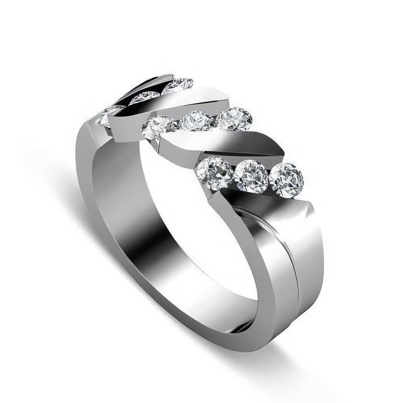 0.55 CT Round Cut Natural Diamonds - Wedding Band