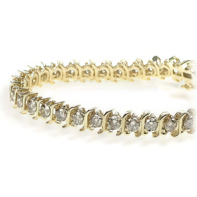 0.60-4.00 CT Round Cut Diamonds - Tennis Bracelet