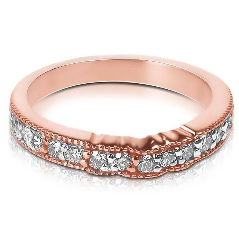 0.60 CT Round Cut Natural Diamonds - Wedding Band - Primestyle.com