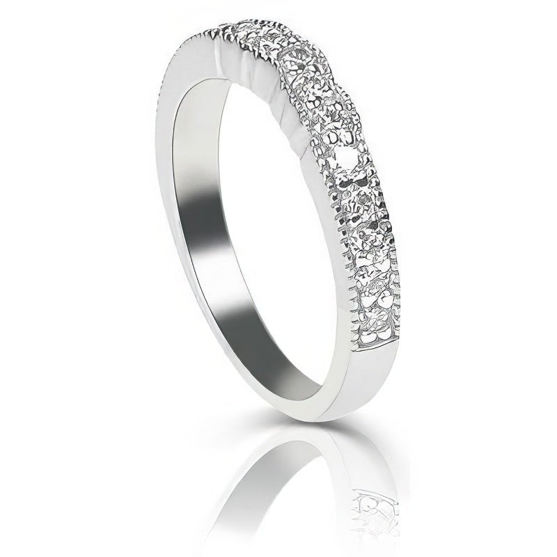 0.60 CT Round Cut Natural Diamonds - Wedding Band
