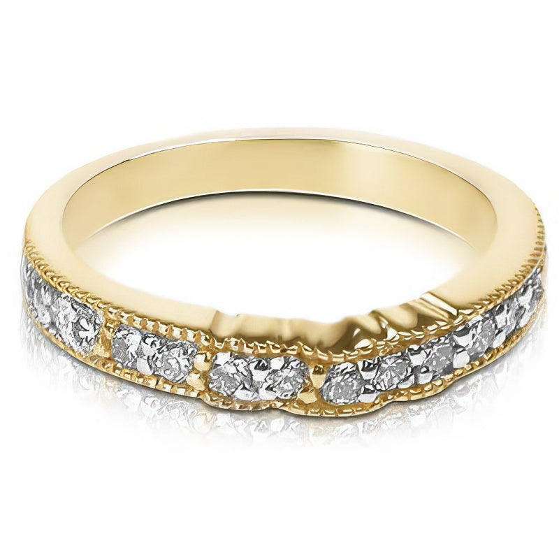 0.60 CT Round Cut Diamonds - Wedding Band