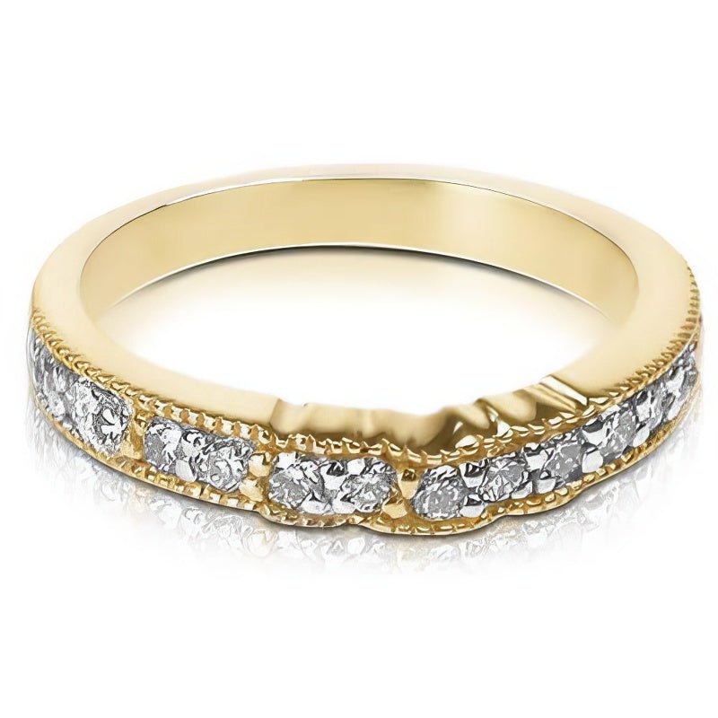 0.60 CT Round Cut Natural Diamonds - Wedding Band - Primestyle.com