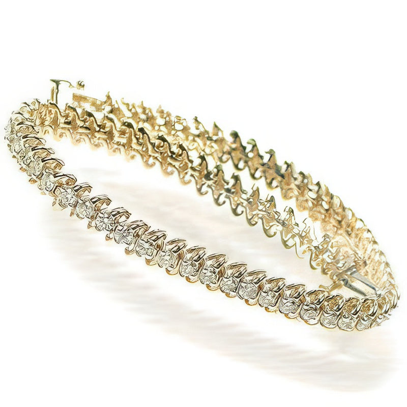 1.00-2.00 CT Round Cut Diamonds - Tennis Bracelet
