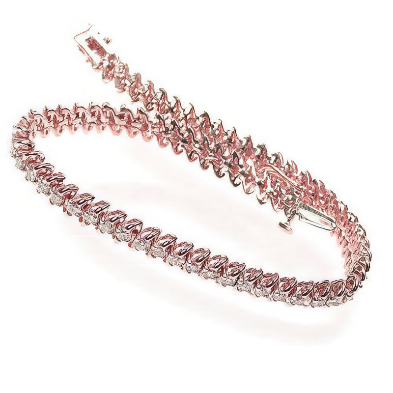 1.00-2.00 CT Round Cut Diamonds - Tennis Bracelet