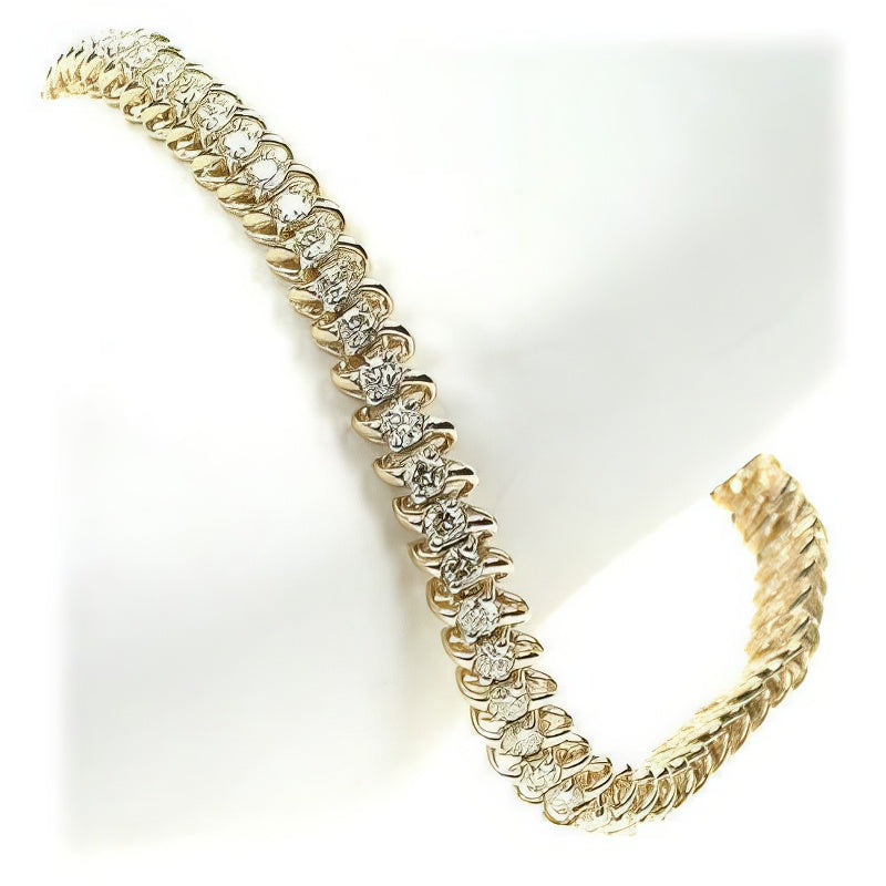 1.00-2.00 CT Round Cut Diamonds - Tennis Bracelet