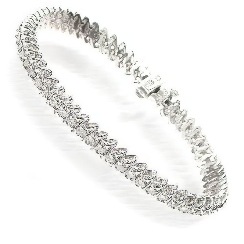 1.00-2.00 CT Round Cut Diamonds - Tennis Bracelet