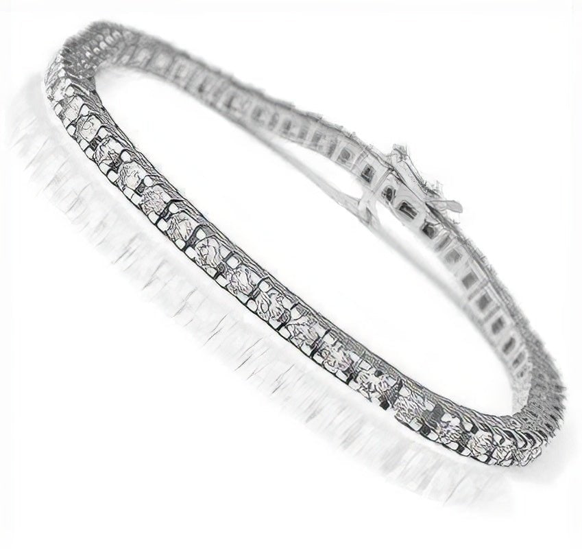 1.00 - 6.00 CT Round Cut Diamonds - Tennis Bracelet - Primestyle.com