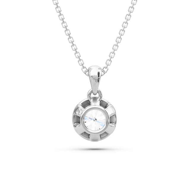 0.50-6.00 CT Round Cut Lab Grown Diamonds - Solitaire Pendant