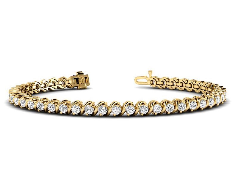 1.50 - 8.00 CT Round Cut Diamonds - Tennis Bracelet - Primestyle.com