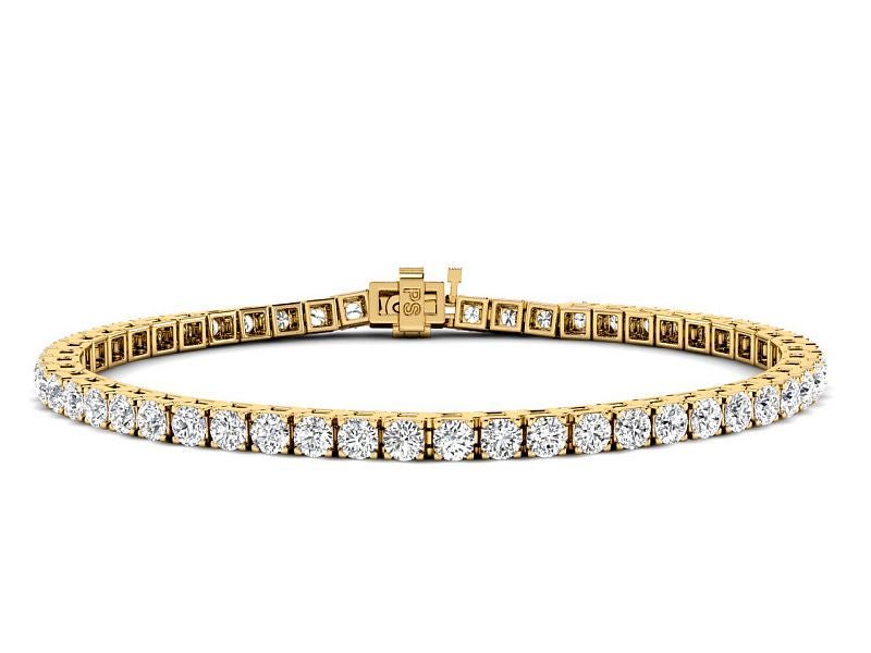 3.00 - 7.00 CT Round Cut Diamonds - Tennis Bracelet - Primestyle.com