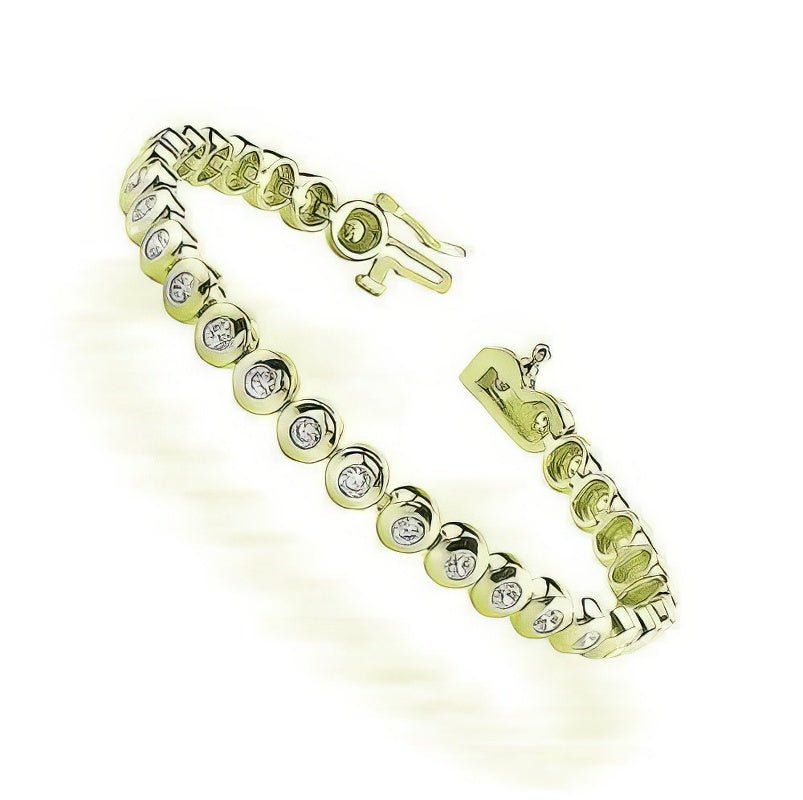 1.10 - 6.00 CT Round Cut Diamonds - Tennis Bracelet - Primestyle.com