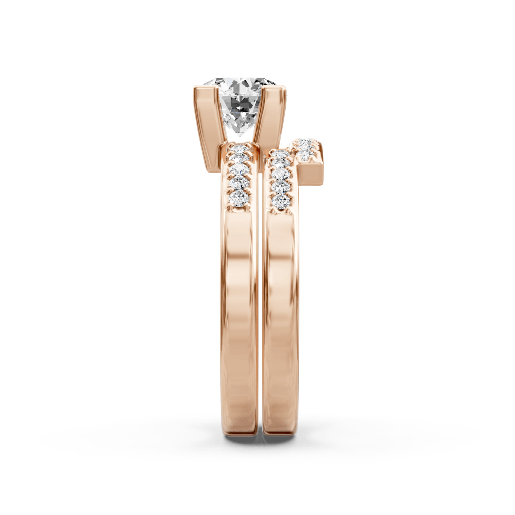 0.60-1.75 CT Round Cut Natural Diamonds - Bridal Set - Primestyle.com