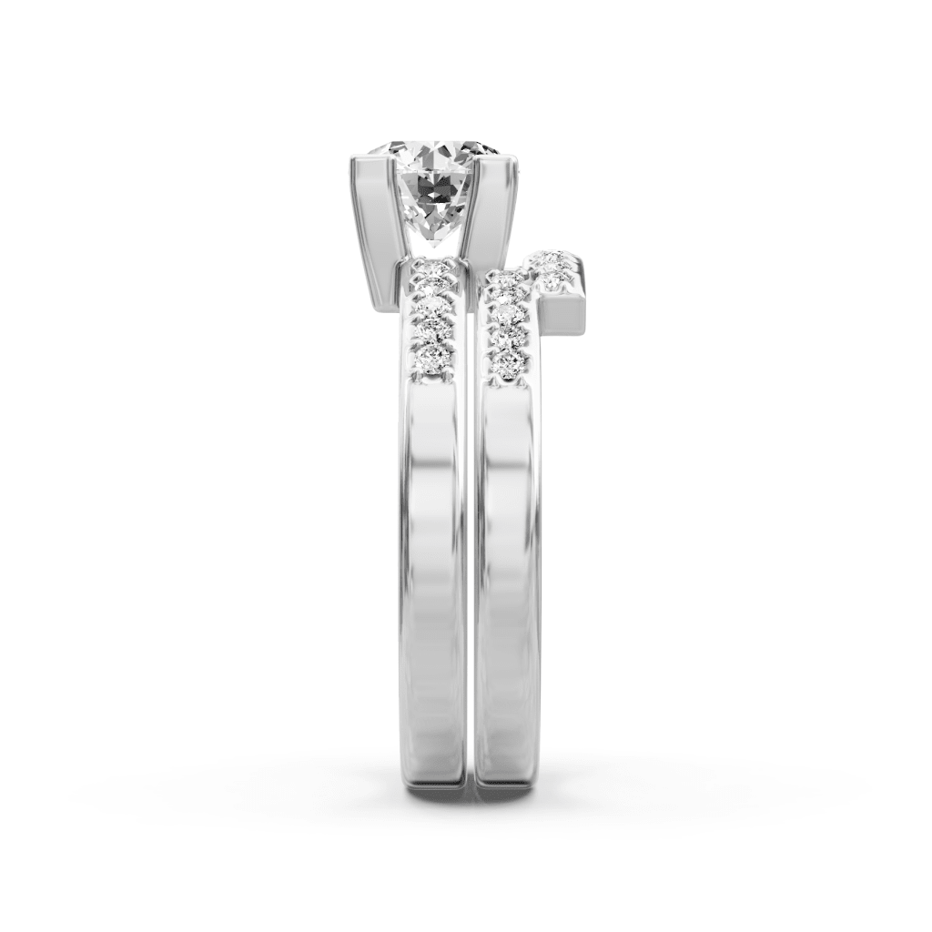 0.60-1.75 CT Round Cut Natural Diamonds - Bridal Set