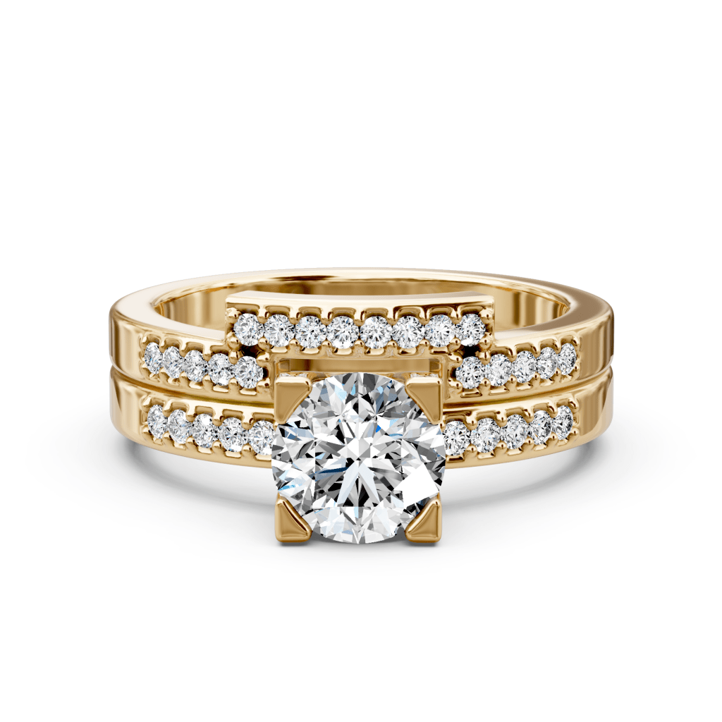 0.60-1.75 CT Round Cut Natural Diamonds - Bridal Set