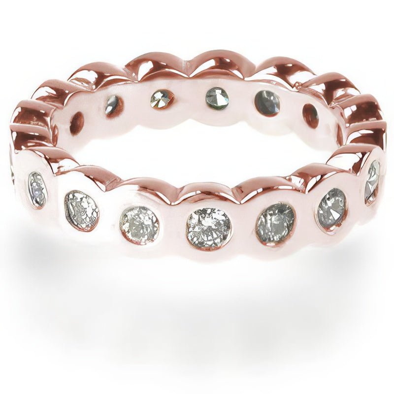 1.30 CT Round Cut Natural Diamonds - Eternity Rings - Primestyle.com