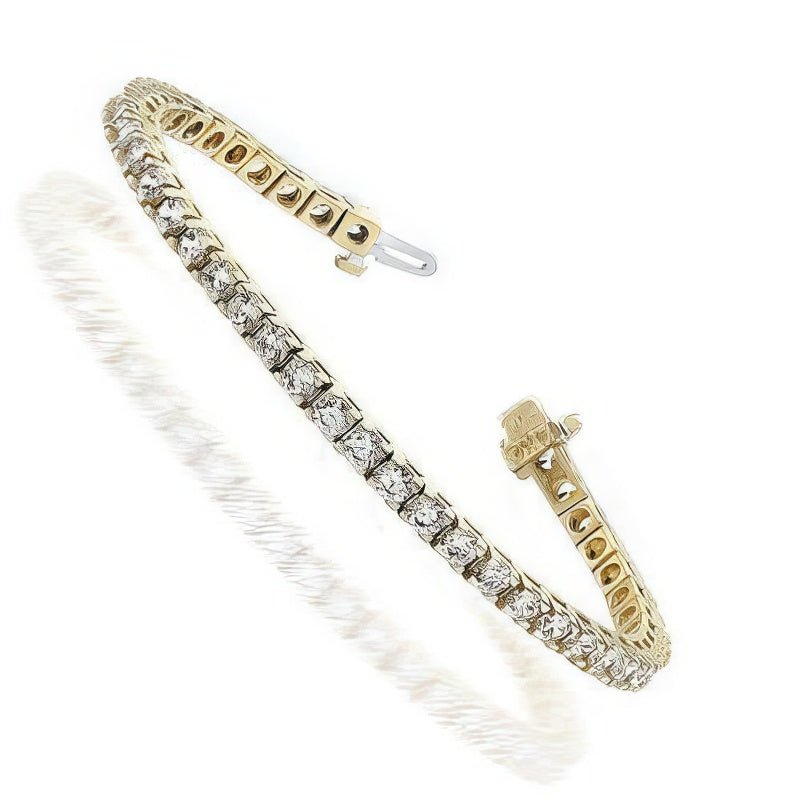 1.50 - 8.00 CT Round Cut Diamonds - Tennis Bracelet - Primestyle.com