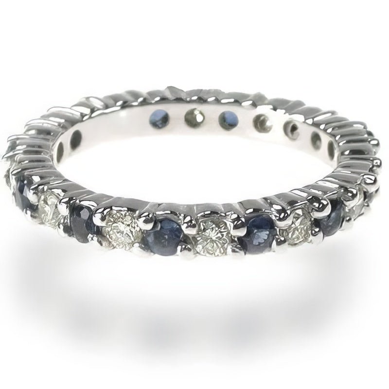 1.50 CT Round Cut Natural Diamonds - Eternity Rings