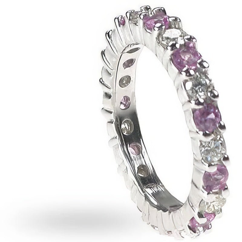 1.50 CT Round Cut Natural Diamonds - Eternity Rings - Primestyle.com