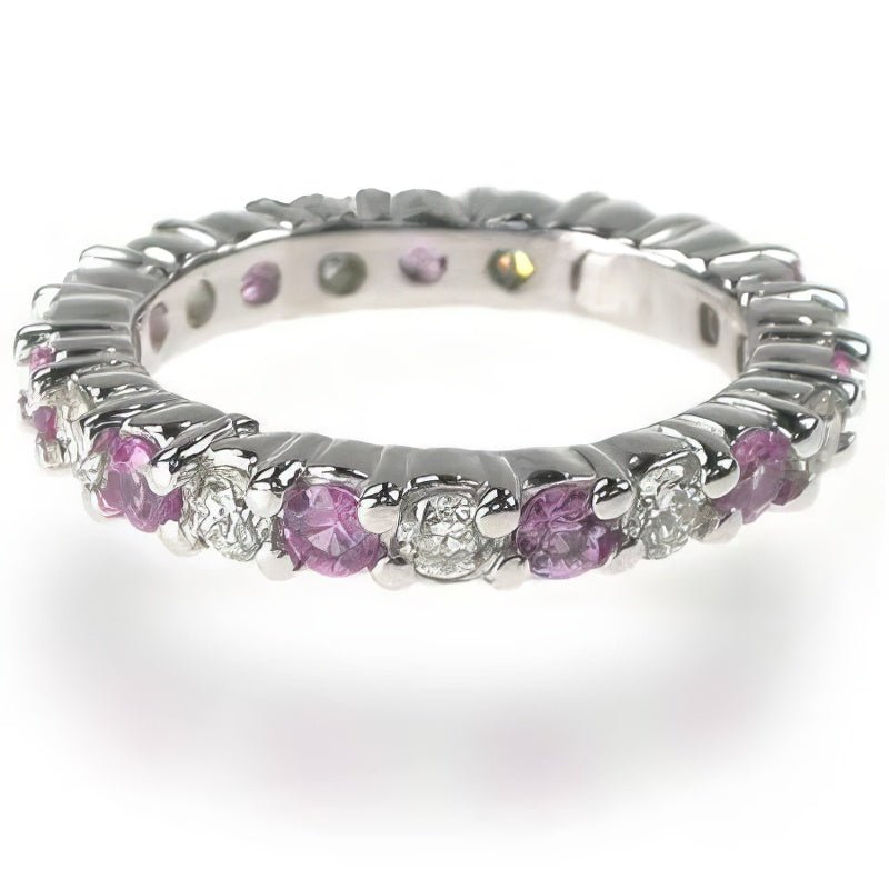 1.50 CT Round Cut Natural Diamonds - Eternity Rings - Primestyle.com