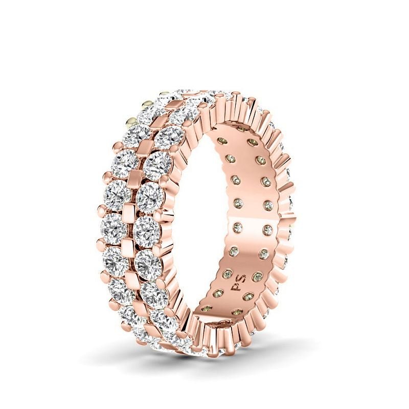 1.50 CT Round Cut Natural Diamonds - Eternity Rings - Primestyle.com