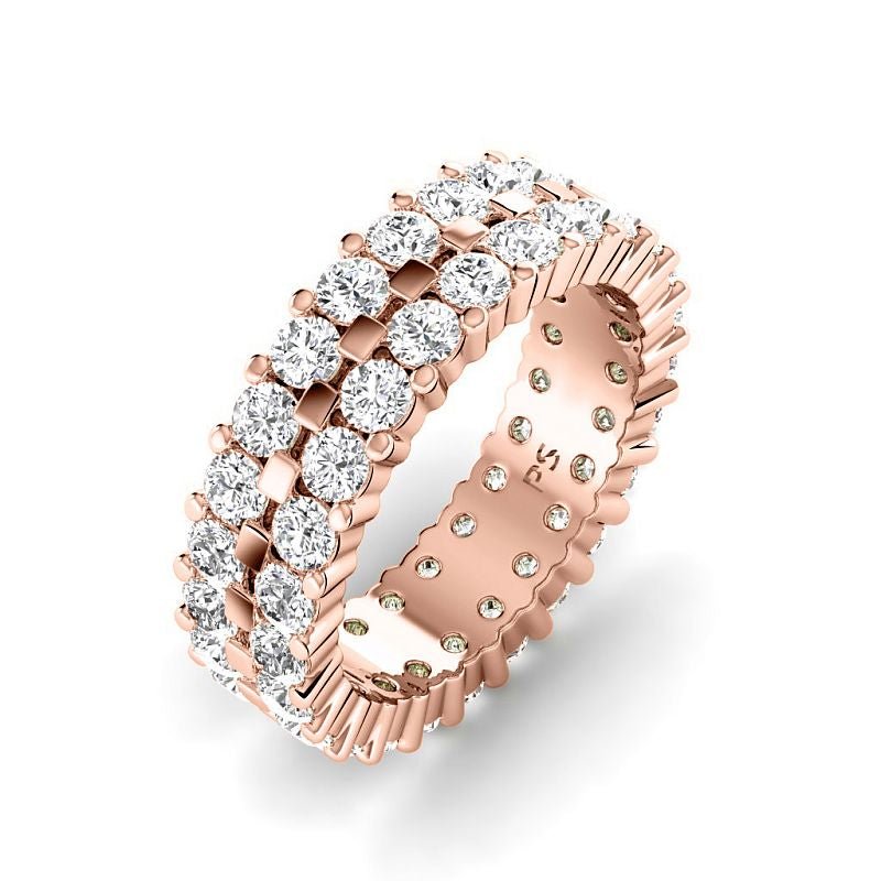 1.50 CT Round Cut Natural Diamonds - Eternity Rings - Primestyle.com