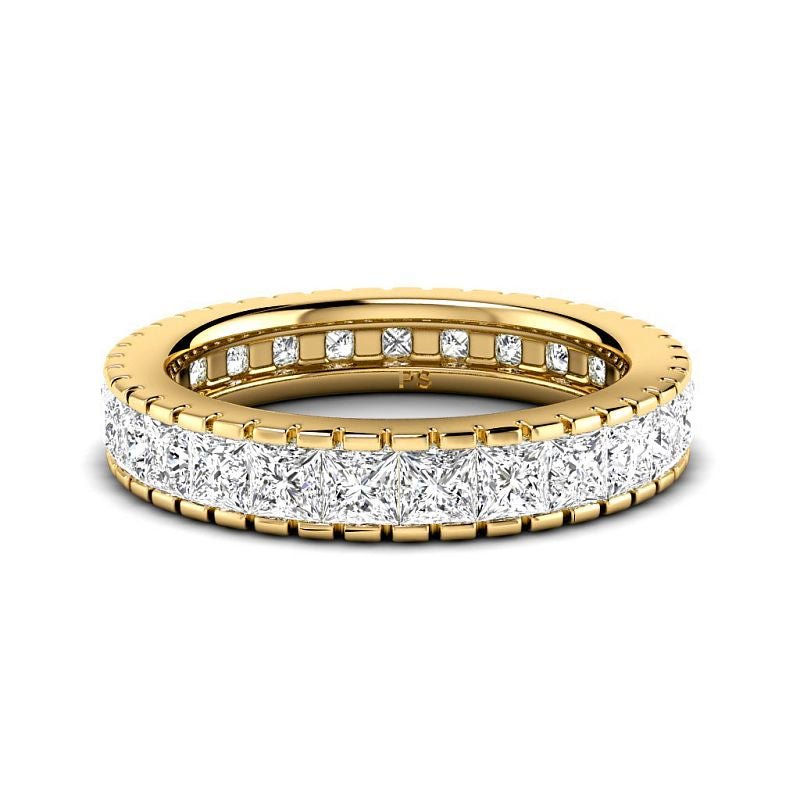 1.90 CT Princess Cut Natural Diamonds - Eternity Rings