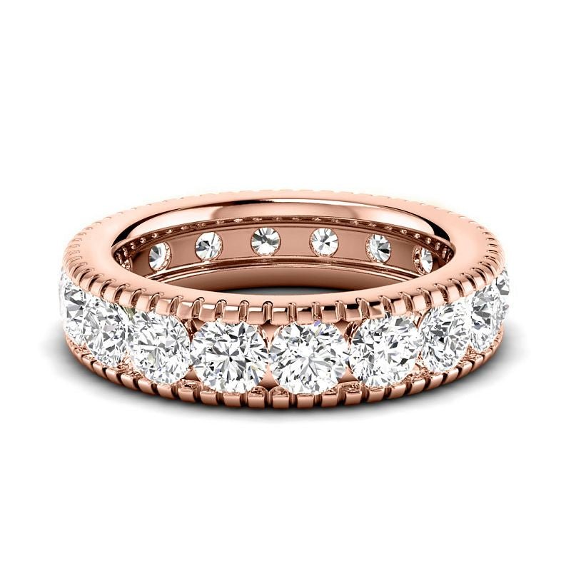 1.00 CT Round Cut Natural Diamonds - Eternity Rings