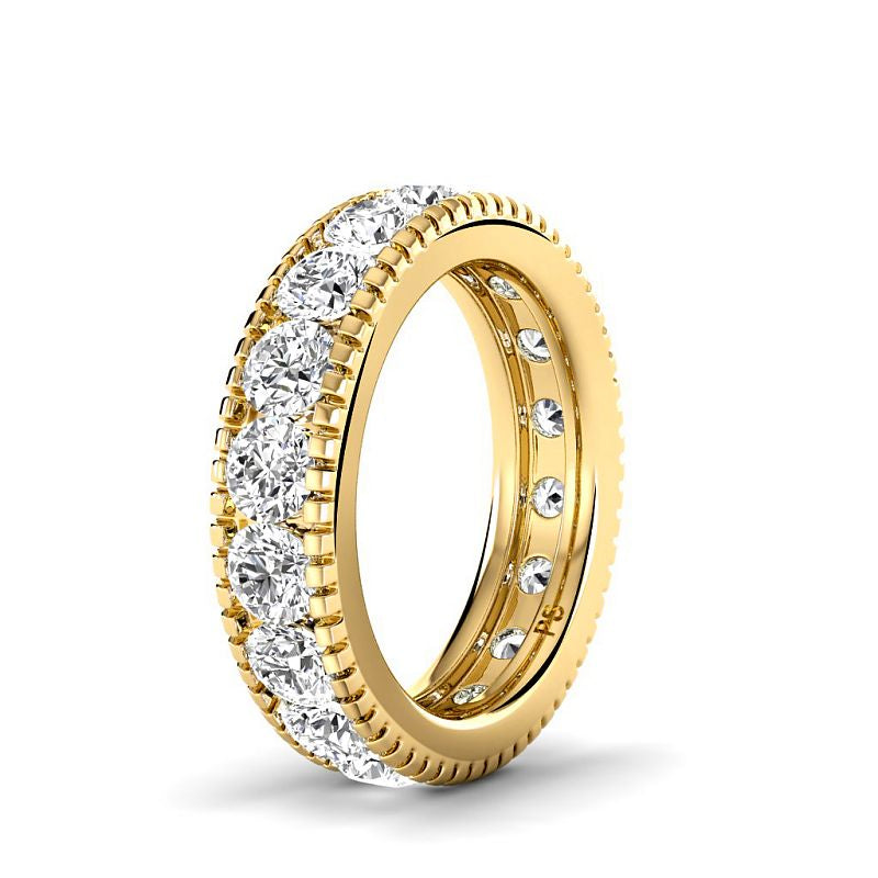 1.00 CT Round Cut Natural Diamonds - Eternity Rings