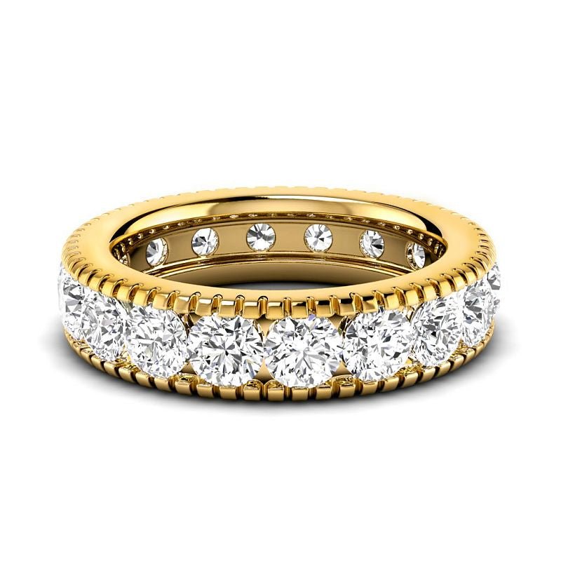 1.00 CT Round Cut Natural Diamonds - Eternity Rings - Primestyle.com
