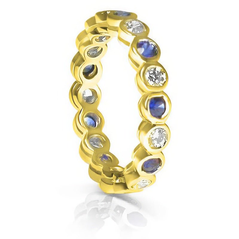 1.55 CT Round Cut Natural Diamonds - Eternity Rings - Primestyle.com