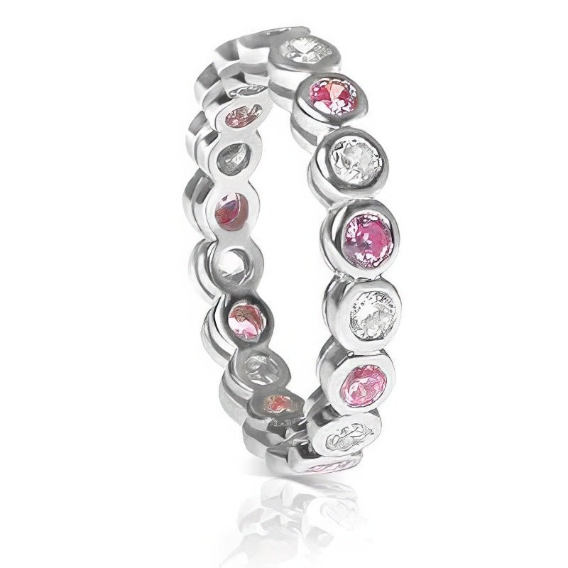 1.55 CT Round Cut Natural Diamonds - Eternity Rings - Primestyle.com