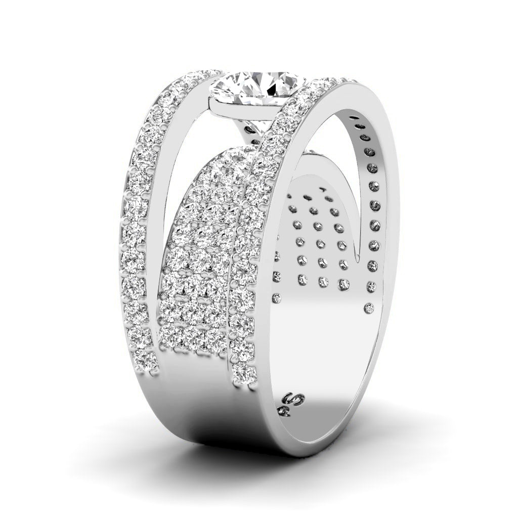 2.30-7.80 CT Round Cut Lab Grown Diamonds - Engagement Ring