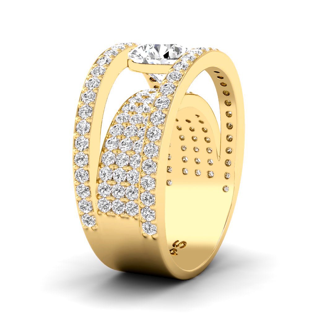 2.30-7.80 CT Round Cut Lab Grown Diamonds - Engagement Ring