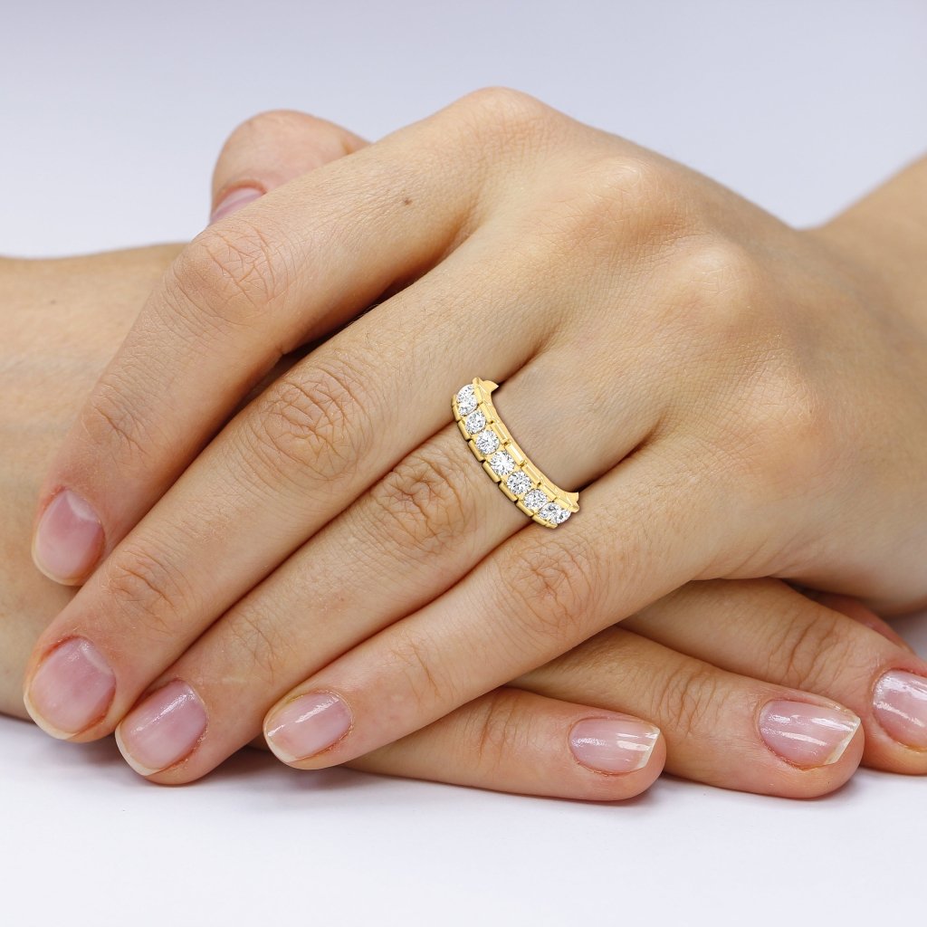 1.20 CT Round Cut Diamonds - Wedding Band