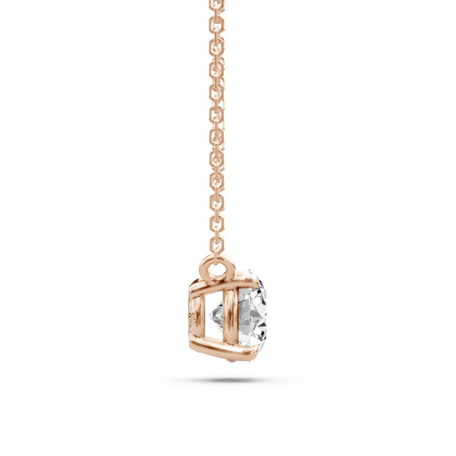 0.50-6.00 CT Round Cut Lab Grown Diamonds - Solitaire Pendant